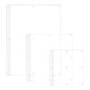 3 Piece Clear Acrylic Cutting Board with Lip and Rubber Anti Skid Feet 12 x 11, 16 x 15 and 24 x 18 Countertop Restaurants Home or Commercial Kitchens Durable Charcuterie Board by Marketing Holders view 1