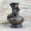 EUROPEAN BRONZE Close Out Nouveau Deco Nude Female Bronze Vase Bronze Figurine Sculpture Figure Gift Deal Artwork view 2