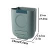 DYPASA Garbage Recycling Bin 10L/13L Folding Waste Bin Kitchen Cabinet Door Hanging Trash Can Wall Mounted Trashcan for Bathroom Toilet Garbage Waste Storage Kitchen Trash Can (Size : 13L) view 2