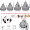 Bean Bag Chair, Foam-Filled Furniture, Luxury Fluffy Bean Bags Adult, Waterproof Giant Bean Bag Cover (No Filler), Giant bean bag chairs for adults L(75cm/29.5inch*95cm/37.4inch) Apricotleafcolor view 2