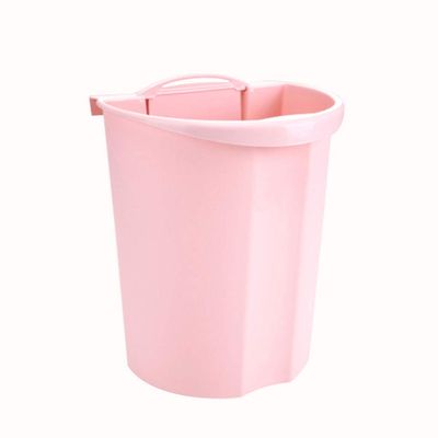 DYPASA Wastepaper Basket Kitchen Wall-Mounted Trash Can Creative Home Living Room Study Bedroom Trash Can Storage Box Garbage Can (Color : Pink-B)