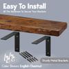MY VINTAGE FINDS Rustic Floating Shelves Reclaimed Wood Floating Shelves Farmhouse Shelves Oak Floating Shelf 48 Inch view 3
