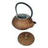 1 Set Of Japanese Pine Copper Matchstick Pattern Heavy Cast Iron Tea Pot With 2 Cups view 3