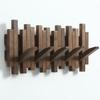 GOGREEBELL Natural Wood Wall Mounted Piano Coat Rack| Coat Rack Wall Mount| Flip Down Wall Hook Rack 5 Hooks| Entryway Coat Rack,Made of Acacia Wood (Walnut Color Dyed with Wood Wax Oil).Wall Art view 1