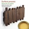 GOGREEBELL Natural Wood Wall Mounted Piano Coat Rack| Coat Rack Wall Mount| Flip Down Wall Hook Rack 5 Hooks| Entryway Coat Rack,Made of Acacia Wood (Walnut Color Dyed with Wood Wax Oil).Wall Art view 4