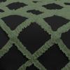 Kings Loft 5 Piece Luxury Two Tone Diamond Ruffle Pattern Comforter Set Premium Super Soft 550 GSM All Season 1000 TC 100% Egyptian Cotton Full/Queen Size Moss/Black Solid Color view 4