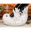 1 Pcs of Wisdom of The Tundra Beautiful Mystical Snowy Owl Wine Bottle Holder Decor view 4