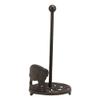 1 Pcs of Cast Iron Rustic Swine Pig with Scroll Art Kitchen Paper Towel Holder Stand Pigs view 3