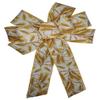 1 Pcs 10" Hand Made Fall Wheat Wired Wreath Bow Autumn Brown Thanksgiving view 4