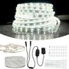 RYGDENG 2-Pack 33ft Outdoor Rope Lights Waterproof, Flat & Flexible Led Outdoor Lights, Dimmable Rope Lighting, 12v Rope Light for Outside, Indoor Bedroom, Kitchen, Pool, Backyards view 1