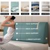 ZZYK Wipeable Headboard Upholstered Oversized Bed Backrest Unbutton Bedside Cushion Removable Lumbar Positioning Support Pillow with Headboard Cover,Blue,70.8 inches/180cm view 2