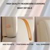ZZYK Wipeable Headboard Upholstered Oversized Bed Backrest Unbutton Bedside Cushion Removable Lumbar Positioning Support Pillow with Headboard Cover,Blue,70.8 inches/180cm view 3