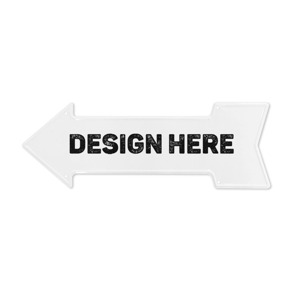 Arrow Tin Sign Any Text Any Name Pictures Customize Personalize Custom Arrow Signs Street Plate Sign Bar Cafe Restaurant Shop Home Man Cave Arrow-shaped Waterproof Signs