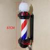 MIXXON Waterproof Barber Pole LED Light, 34.2 "Barbershop Outside The Traditional Barbershop Rotary Lamp, for Outdoor Wall Mount Decoration,Black view 2