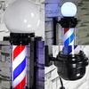 MIXXON Waterproof Barber Pole LED Light, 34.2 "Barbershop Outside The Traditional Barbershop Rotary Lamp, for Outdoor Wall Mount Decoration,Black view 4