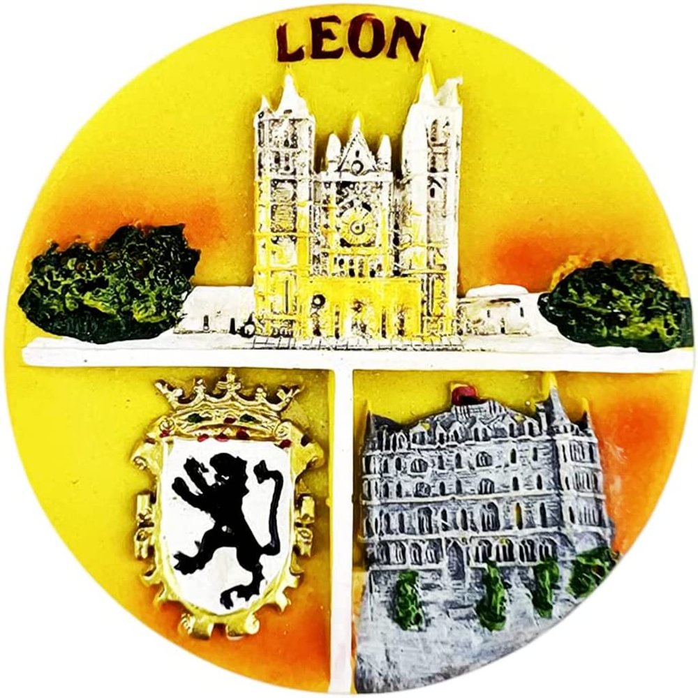 Lyon France Leon Magnet Fridge Refrigerator Magnet Decoration Sticker Souvenir Resin Crafts Kitchen Whiteboard