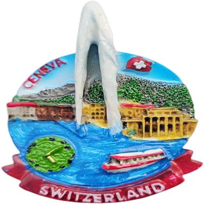 Geneva Switzerland Magnet Fridge Refrigerator Magnet Decoration Sticker Souvenir Resin Crafts Kitchen Whiteboard