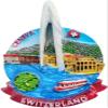 Geneva Switzerland Magnet Fridge Refrigerator Magnet Decoration Sticker Souvenir Resin Crafts Kitchen Whiteboard view 1