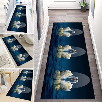 Runner Rug, Modern Non-Slip Washable Corridor Rug for Kitchen, Hall, Bedroom, Living Room, Entryway Runner Carpet Mat 60cm/80cm/100cm/120cm Wide (Size : 3.9 ft 19.7 ft)