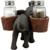 1 Set Of Calls Trumpeting Elephant Glass Salt And Pepper Shakers Holder view 2