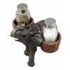 1 Set Of Calls Trumpeting Elephant Glass Salt And Pepper Shakers Holder view 3