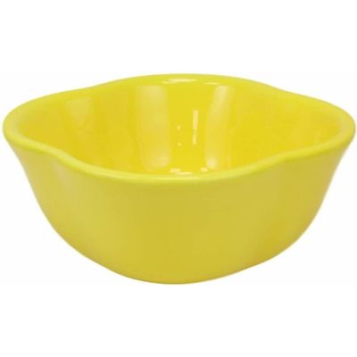 1 Pcs Of Ceramic Yellow Bell Pepper Vegetable 12Oz Bowl Condiments Container