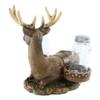 1 Set Of Rustic 8 Point Antlers Buck Deer Stag With Saddlebags Salt Pepper Shakers Holder view 3