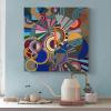 JUNQIAO Beatriz Milhazes Sonho Tropical Art Decorative Picture Home Decor Poster Wall Art Hanging Picture Print Bedroom Decorative Painting Posters Room Aesthetic 20x20inch(50x50cm) view 3