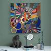 JUNQIAO Beatriz Milhazes Sonho Tropical Art Decorative Picture Home Decor Poster Wall Art Hanging Picture Print Bedroom Decorative Painting Posters Room Aesthetic 20x20inch(50x50cm) view 4