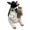 1 Set Of Farm Grassland Bovine Cattle Cow Moo Moo Salt Pepper Shakers Holder view 3