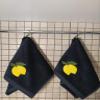 2 Pack Lemon Hand Towels, 100% Soft Cotton, Basket Stuffers, (12x20 Inches) Decor Gift Packed, Ideal for Kitchen and Bathroom Use (Black1, 2) view 3