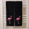 2 Pack Hot Pink Filamingo Hand Towels, 100% Soft Cotton, Basket Stuffers, (12x20 Inches) Decor Gift Packed, Ideal for Kitchen and Bathroom Use view 3
