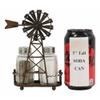 1 Set Of 6.5"H Rustic Country Farm Windmill Outpost Salt And Pepper Shakers view 4