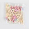 Butterfly Disposable Bamboo Skewers Bamboo Appetizer Skewers, Cocktail of Fruit Sticks Appetizer Sandwich Dessert Long Toothpicks for Birthday Party Restaurant Food Decoration (butterfly) view 1