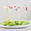 Butterfly Disposable Bamboo Skewers Bamboo Appetizer Skewers, Cocktail of Fruit Sticks Appetizer Sandwich Dessert Long Toothpicks for Birthday Party Restaurant Food Decoration (butterfly) view 2