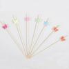 Butterfly Disposable Bamboo Skewers Bamboo Appetizer Skewers, Cocktail of Fruit Sticks Appetizer Sandwich Dessert Long Toothpicks for Birthday Party Restaurant Food Decoration (butterfly) view 4