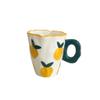 Mug Cups Hand Squeezed Fruit Cup Ceramic Hand-painted Milk Water Cup Coffee Cup Creative Breakfast Mug Couple Coffee Mug view 1