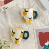 Mug Cups Hand Squeezed Fruit Cup Ceramic Hand-painted Milk Water Cup Coffee Cup Creative Breakfast Mug Couple Coffee Mug view 3
