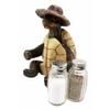 1 Set Of Slow Seasons Outgoing Turtle With Wicker Hat Salt Pepper Shakers Holder Figurine view 4