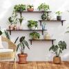 DINZI LVJ Long Wall Shelves, 47.3Inch Wall Mounted Shelves Set of 2, Extra Large Floating Storage Ledges with Sturdy Metal Brackets for Living Room, Bathroom, Bedroom, Kitchen, Espresso view 2