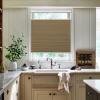 MiLin Top Down Bottom Up Cordless Cellular Shades No Tools No Drill Blinds for Windows Shades for Indoor Windows Honeycomb Blinds - 100% Blackout Brown 33" W x 64" H view 2