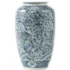 AMITVA Oriental Ceramic Jar Ginger Jars with Lids for Home Dcor Jingdezhen Hand Painted Lotus Blue White Porcelain Vase Ornament for Gift view 1