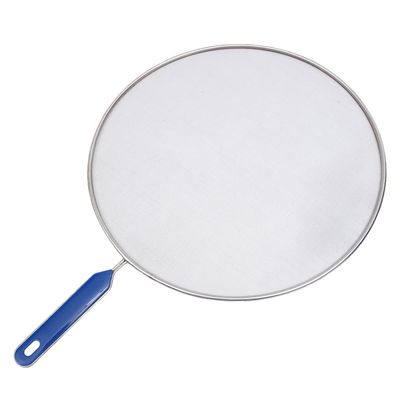 Anneome Anti-oil Splash Stainless Steel Cooking Pot Net Cover Hangable Handle Gadget for Protection and Mess Cooking Tool