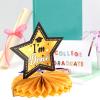 Beavorty 1set Graduation Honeycomb Centerpieces for Class of Elegant Party Decorations for Graduation Celebration Chic Table Decor Unique Designs for Home and Photo Props view 4