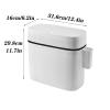 DYPASA Garbage Recycling Bin 12L Bathroom Waste Bin Household Trash Can with Lid Living Room Simple Pressing Modern Kitchen Paper Basket Kitchen Trash Can view 2