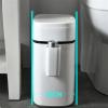 DYPASA Garbage Recycling Bin 12L Bathroom Waste Bin Household Trash Can with Lid Living Room Simple Pressing Modern Kitchen Paper Basket Kitchen Trash Can view 4