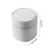 DYPASA Garbage Recycling Bin Household Garbage Basket Mini Trash Can Tabletop Trashcan Storage for Kitchen Sitting Room Small Waste Dustbins Kitchen Trash Can (Color : Gold) view 2