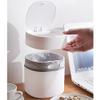 DYPASA Garbage Recycling Bin Household Garbage Basket Mini Trash Can Tabletop Trashcan Storage for Kitchen Sitting Room Small Waste Dustbins Kitchen Trash Can (Color : Gold) view 3