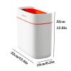 DYPASA Garbage Recycling Bin Simple Coverless Trash Can Office Kitchen Bathroom Toilet Gap Trash Can Large-Capacity Trash Can Paper Basket Kitchen Trash Can view 2