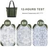 BeeGreen Cooler Bag Soft Insulated Tote for Beach Travel Grocery Shopping Lunch Portable Large Ice Coolers with Handle Hard Freezer Bags with Zippered Top Foldable Leakproof Delivery Totes Moss view 2